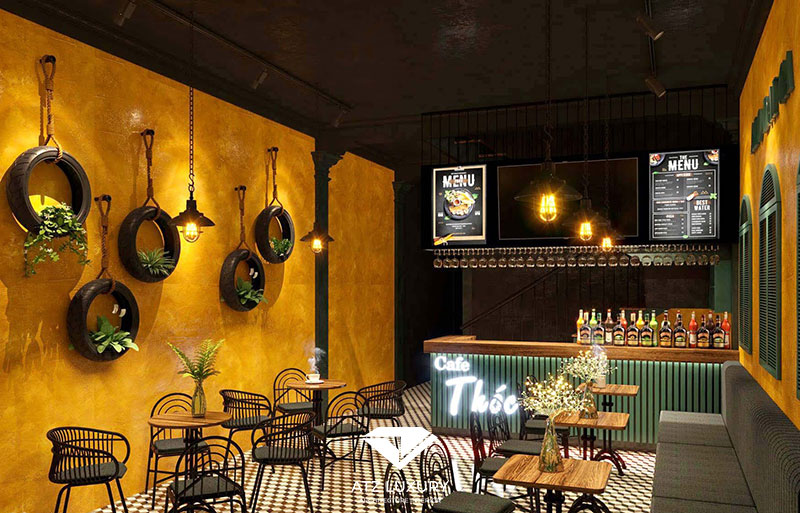 Quán Cafe Phong Cách Vintage